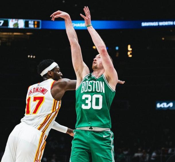 老鹰客场复仇凯尔特人 约翰逊率队大胜